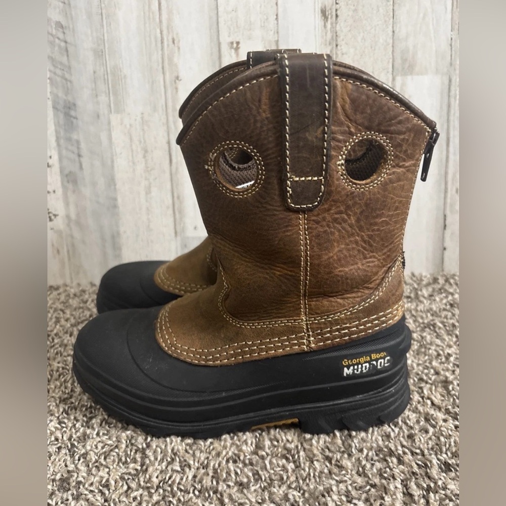 Georgia‎ Boot Mud Dog Brown Leather Boots